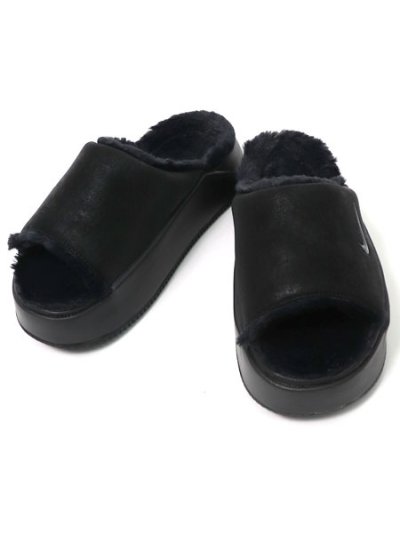 画像2: NIKE WMNS CALM ELEVATION FUR BLACK/BLACK