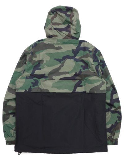 画像2: 【送料無料】PRO CLUB NYLON ANORAK PULLOVER JACKET GREEN CAMO