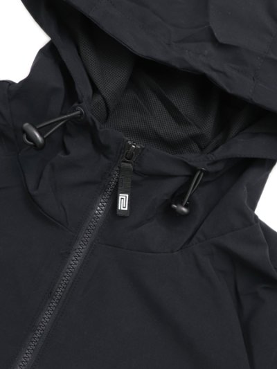 画像3: 【送料無料】PRO CLUB NYLON ANORAK PULLOVER JACKET BLACK/GREY