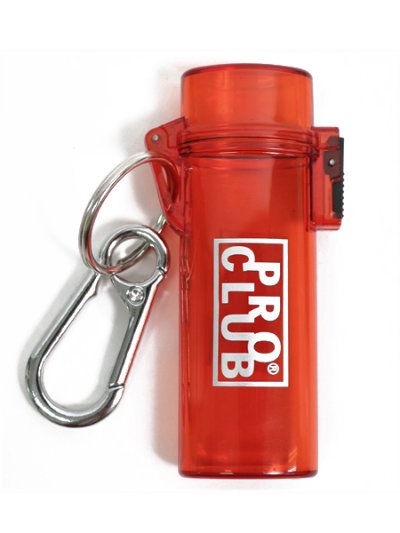 画像1: PRO CLUB LIGHTER CASE KEYCHAIN RED