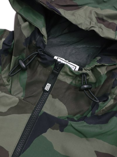 画像3: 【送料無料】PRO CLUB NYLON ANORAK PULLOVER JACKET GREEN CAMO