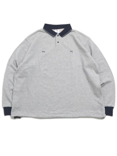 画像1: 【送料無料】PUMA ACY FOOTBALL SWEAT SHIRT-LIGHT GY HEATHER
