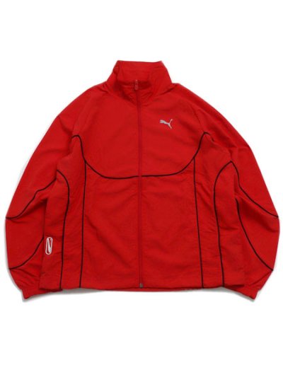 画像1: 【送料無料】PUMA TECH-X TRACK JACKET WV-FAT RED/PUMA BK