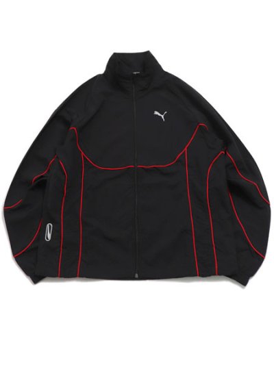 画像1: 【送料無料】PUMA TECH-X TRACK JACKET WV-PUMA BK/FAT RED