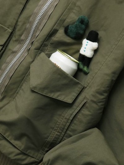 画像10: 【送料無料】WHIMSY SOCKS FLIGHT NYLON BOMBER JACKET OLIVE