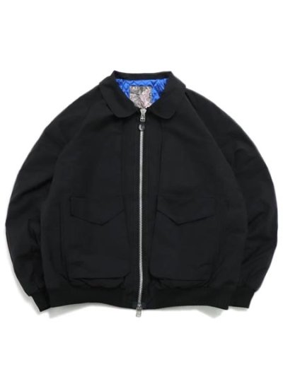 画像1: 【送料無料】WHIMSY SOCKS FLIGHT NYLON BOMBER JACKET BLACK