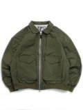 【送料無料】WHIMSY SOCKS FLIGHT NYLON BOMBER JACKET OLIVE