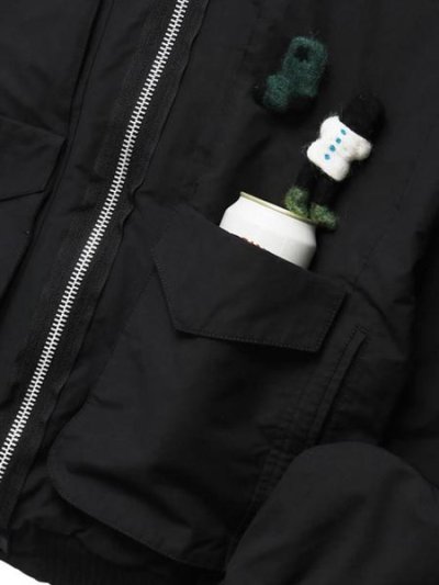 画像10: 【送料無料】WHIMSY SOCKS FLIGHT NYLON BOMBER JACKET BLACK