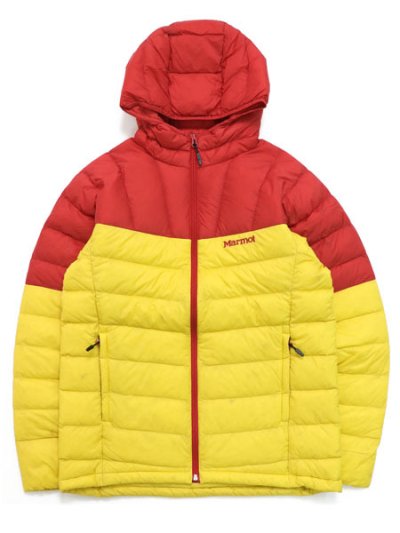 画像1: 【送料無料】MARMOT LANCE DOWN HOODIE RED/YELLOW