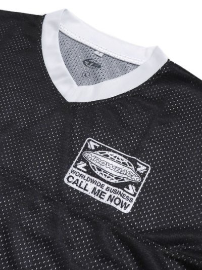 画像3: 【送料無料】THROWBACK WORLD WIDE MESH JERSEY BLACK