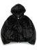 画像2: 【送料無料】FUBU FAUX FAR HOODED JACKET BLACK (2)