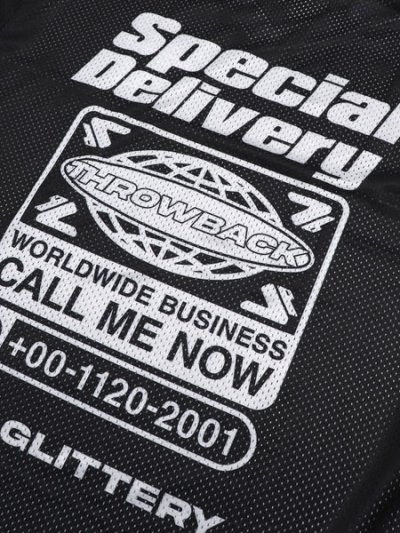 画像4: 【送料無料】THROWBACK WORLD WIDE MESH JERSEY BLACK