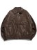 画像2: 【送料無料】FUBU FAUX LEATHER STUDS PATCH JACKET BROWN (2)