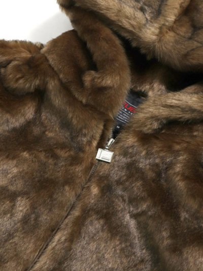 画像3: 【送料無料】FUBU FAUX FAR HOODED JACKET BEIGE