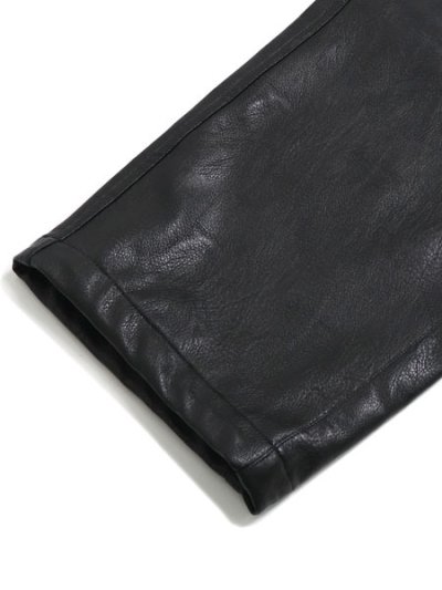画像6: 【送料無料】FUBU FAUX LEATHER TRACK PANTS BLACK