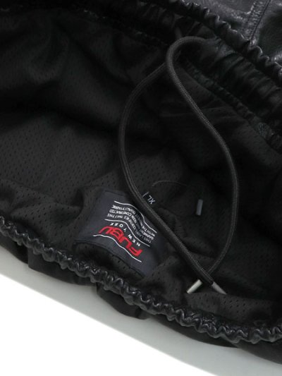 画像5: 【送料無料】FUBU FAUX LEATHER TRACK PANTS BLACK