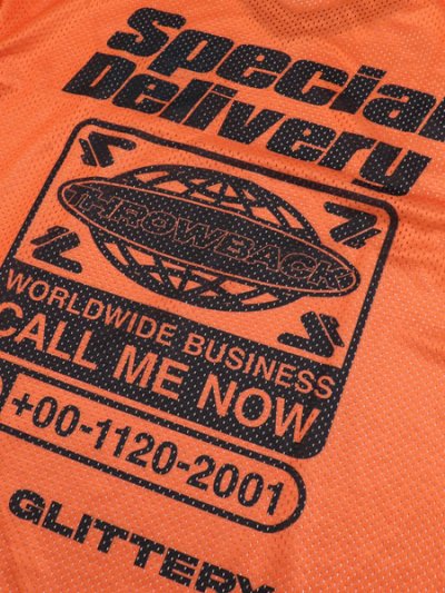 画像4: 【送料無料】THROWBACK WORLD WIDE MESH JERSEY ORANGE