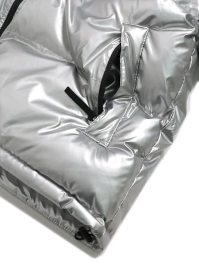 画像4: 【送料無料】FUBU NYLON PUFFER HOODED JACKET SILVER