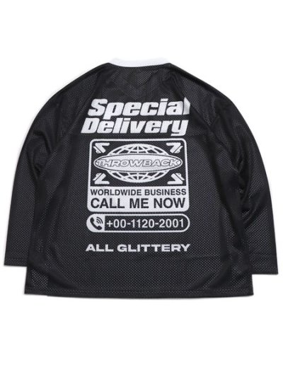 画像1: 【送料無料】THROWBACK WORLD WIDE MESH JERSEY BLACK