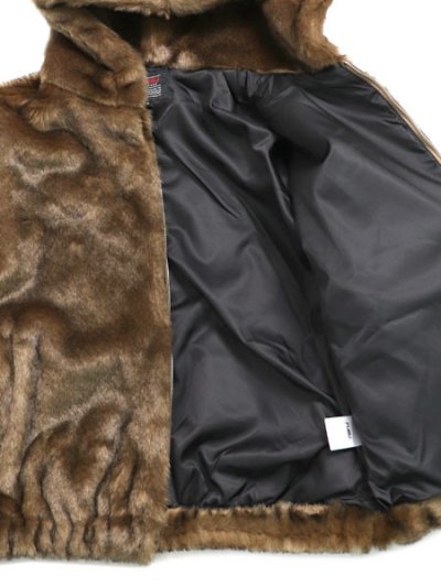 画像6: 【送料無料】FUBU FAUX FAR HOODED JACKET BEIGE