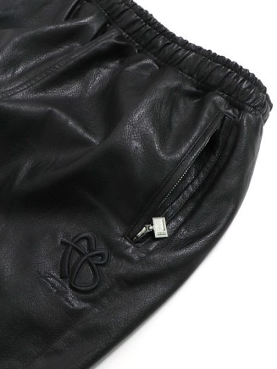 画像3: 【送料無料】FUBU FAUX LEATHER TRACK PANTS BLACK
