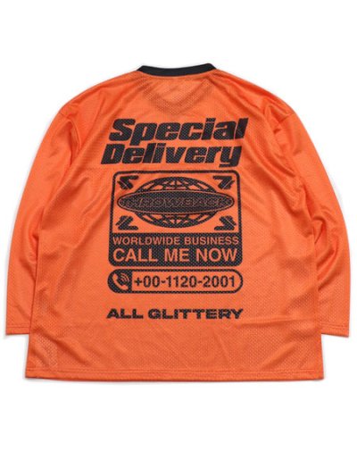 画像1: 【送料無料】THROWBACK WORLD WIDE MESH JERSEY ORANGE