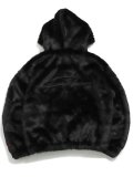 【送料無料】FUBU FAUX FAR HOODED JACKET BLACK