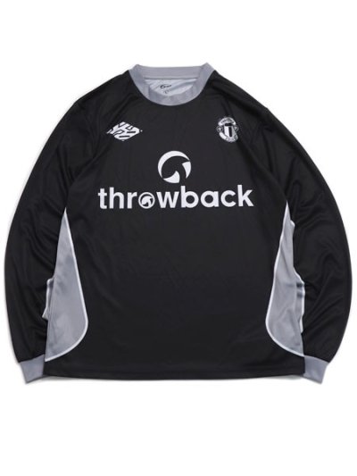 画像1: 【送料無料】THROWBACK TB SOCCER JERSEY BLACK