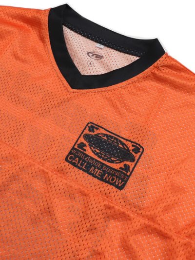 画像3: 【送料無料】THROWBACK WORLD WIDE MESH JERSEY ORANGE