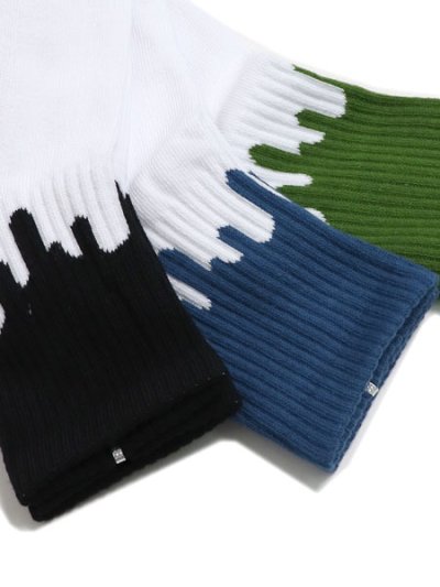 画像2: LIXTICK DRIP SOCKS 3PACK 9TH LEAF GRN/NAVY/BLACK