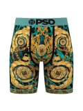 PSD REGAL CHEETAH BOXER BRIEF TEAL/GOLD