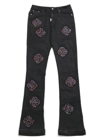画像1: 【送料無料】GUAPI OBSIDIAN BLACK MOSAIC DENIM