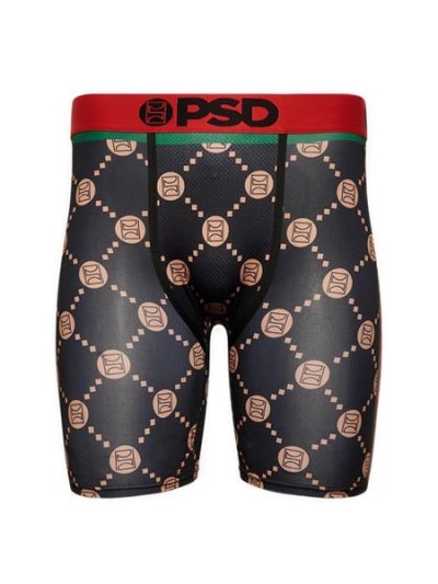 画像1: PSD EMBLEM LUXE BOXER BRIEF BLACK/RED/GOLD