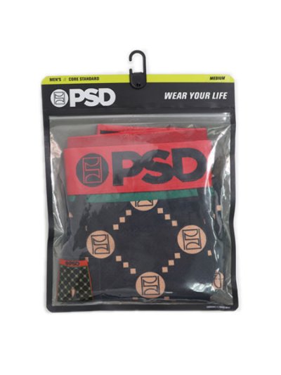 画像3: PSD EMBLEM LUXE BOXER BRIEF BLACK/RED/GOLD