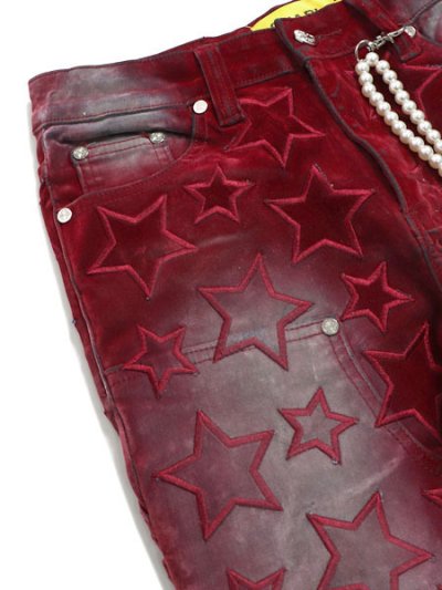 画像3: 【送料無料】GUAPI VELVET RED STARS DENIM