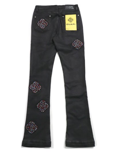 画像2: 【送料無料】GUAPI OBSIDIAN BLACK MOSAIC DENIM