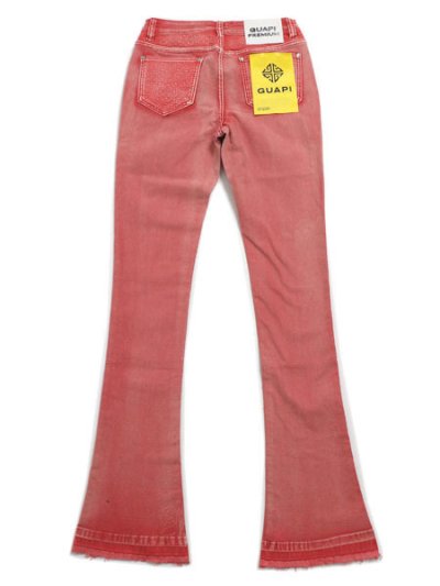 画像2: 【送料無料】GUAPI BLOOD RED BASICS STACKED DENIM