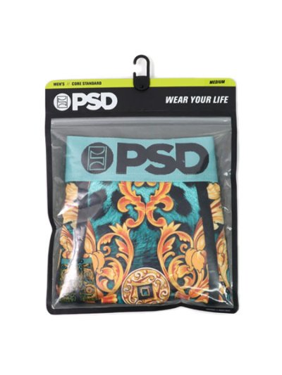 画像3: PSD REGAL CHEETAH BOXER BRIEF TEAL/GOLD