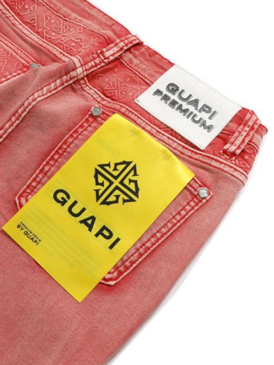 画像5: 【送料無料】GUAPI BLOOD RED BASICS STACKED DENIM