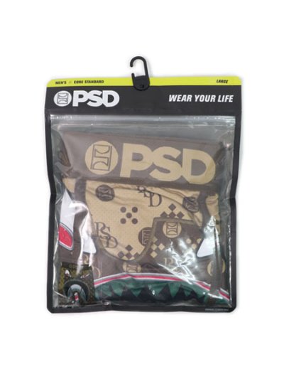 画像3: PSD WF LUXE DRIPS BOXER BRIEF BROWN/GRN/RED