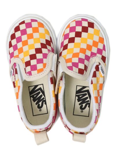 画像6: 【KIDS】VANS TODDLER SLIP-ON V RETRO RAINBOW CHECKER