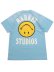 画像1: MARKET SMILEY UPSIDE DOWN LOCKUP TEE RETRO BLUE (1)