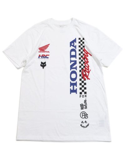 画像1: FOX RACING HONDA TEE OPTIC WHITE