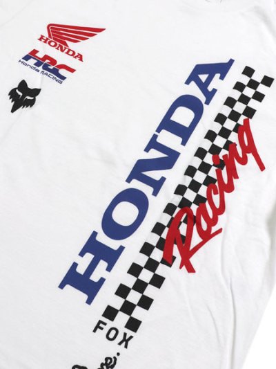 画像3: FOX RACING HONDA TEE OPTIC WHITE