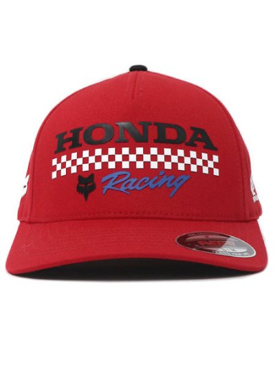 画像2: FOX RACING HONDA FLEXFIT HAT RED