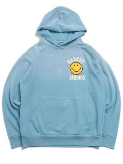 画像2: 【送料無料】MARKET SMILEY UPSIDE DOWN LOCKUP HOODIE RETRO BL