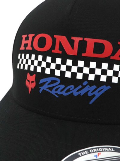 画像7: FOX RACING HONDA FLEXFIT HAT BLACK