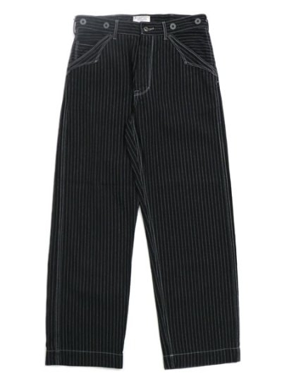 画像1: 【送料無料】SCHOTT OLD HICKORY DENIM PANTS BLACK