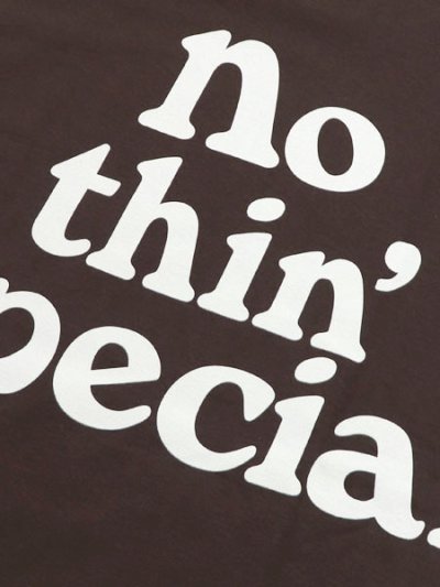 画像4: NOTHIN' SPECIAL LOGO TEE DARK BROWN