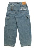 【送料無料】EVISU HT,CARG JEANS W/SASHIKO SEAGULL EMB IND